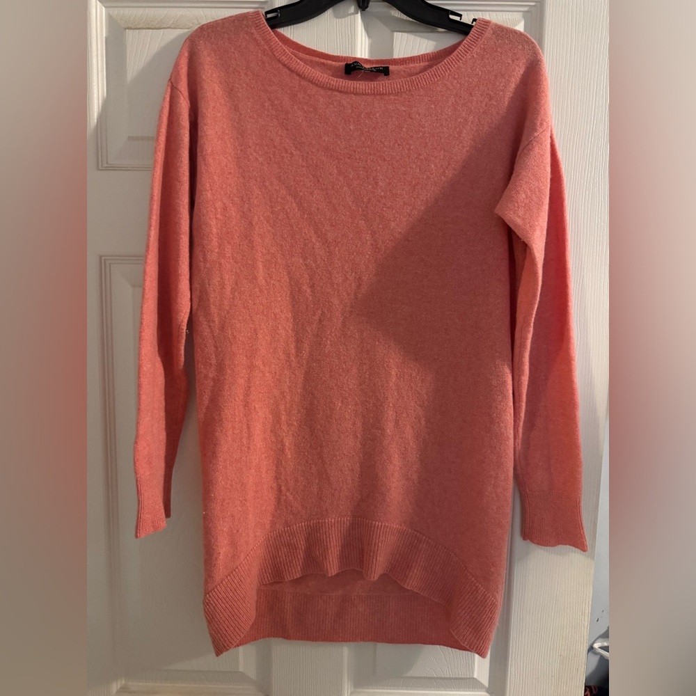 Ann Taylor 100% Cashmere High-Low Boatneck ⚓️ Sweater Womens Small 💗